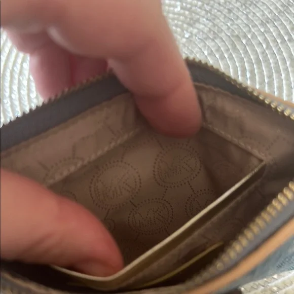 Michael Kors Blue Denim Wristlet - Picture 13 of 13